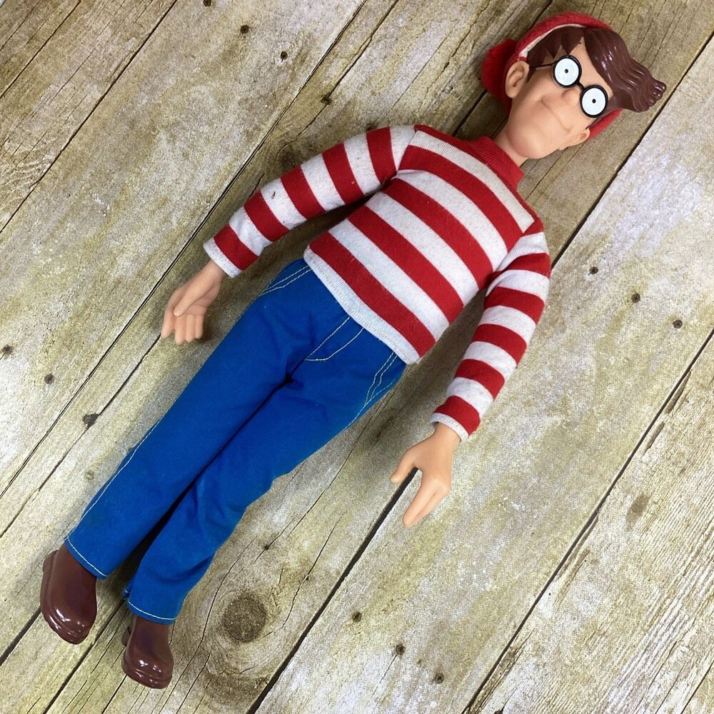 Vintage Wheres Waldo Plush Vinyl Toy Doll Mattel 18" Collectible 1991